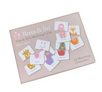Rosa & Bo Tops & Tails Matching Memory Card Game Toy - Helps Improve Hand to Eye Co-ordination - Boasts Observational & Memory Skills - Suitable for ages 6 months, 1,2 & 3 Year old Boys & Girls