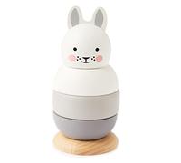Rosa & Bo Wooden Bo Bunny Stacking Toys - Educational Stacking Toy suitable for 6 months, 1,2 and 3 Year Old Boys and Girls