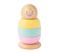 Rosa & Bo Wooden Rosa Stacking Toy - Educational Stacking Toy suitable for 6 months, 1,2 and 3 Year Old Boys and Girls