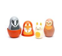 Rosa & Bo Woodland Nesting Babies with Chiming Benji Bunny