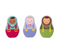 Rosa & Bo Woodlies Collectibles Set of 3 Wooden Character Toys for Toddlers 12+ Montessori Fantasy Little World Play (Billy, Tommy & Bobby)