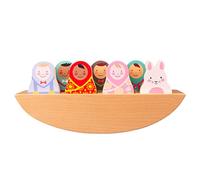 Rosa & Bo Woodlies Rock A Boat Woodland or Little Friends Wooden Toy Dolls For Toddlers 12 Months + (Little Friends)
