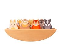 Rosa & Bo Woodlies Rock A Boat Woodland or Little Friends Wooden Toy Dolls For Toddlers 12 Months + (Woodland Friends)