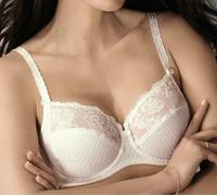 ROSA FAIA CHARLIZE 5669, NON-PADED, LACE, NON-WIRED, BALCONNET BRA, IN CRYSTAL