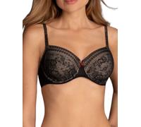 Rosa Faia Womens Fleur Underwired Bra - Black Polyamide - Size 38E