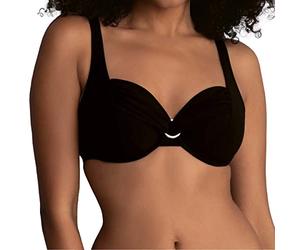 Rosa Faia Women's Bikini-Oberteil Hermine Underwired Tankini, Black (Black), 38C (Manufacturer Size: 44C)