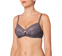 Rosa Faia Women's Fleur Non-Padded Wired Bra, Grey (Anthracite 408), (Size:40I)