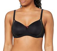 Rosa Faia Women's Fleur Non Wired T Shirt Everyday Bra, Black, 38D UK