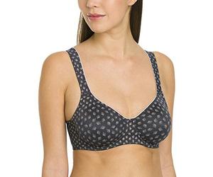 Rosa Faia Women's Twin Art Everyday Bra, Grey (Anthracite 408), (Size:32G)