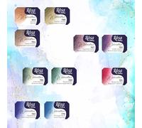 Rosa Gallery 2025 Granulation Watercolour Paint Set Pans, 2.5 ml x 10 Bowls