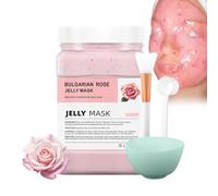 Rosa Jelly Mask for Women,Gifts For Mum,Peel Off Face Masks,Hydrating & Brightening DIY Facial Mask,Collagen Gel with Hyaluronic Acid & Rosa Extract,Jelly Powder 650G,Mask Brush,Bowl