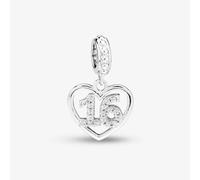 Rosa Lea 16 Pave Heart Dangle Charm AM-2THB004704