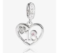 Rosa Lea 18 Heart Dangle Charm AM-2THB004404