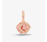 Rosa Lea 2 Square Dangle Charm AM-THB032206