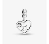 Rosa Lea 21 Heart Dangle Charm AM-2THB004804