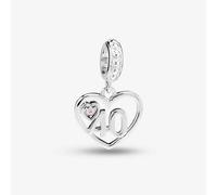 Rosa Lea 40 Heart Dangle Charm AM-2THB012704