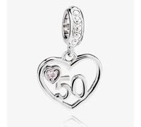 Rosa Lea 50 Heart Dangle Charm AM-2THB012804