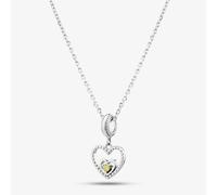 Rosa Lea August Birthstone Heart Dangle Charm Necklace