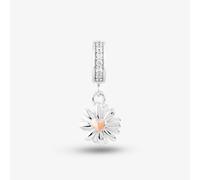 Rosa Lea Daisy Flower Rose Dangle Charm AM-2THB028907