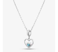 Rosa Lea December Birthstone Heart Dangle Charm Necklace