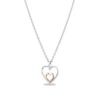 Rosa Lea Double Heart Necklace AM-2THB027706