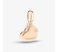 Rosa Lea Double Hearts Dangle Charm AM-2THB003006