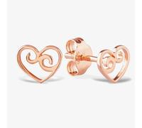 Rosa Lea Filigree Open Heart Stud Earrings AM-2THB008906