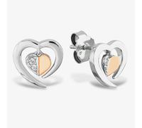 Rosa Lea Floating Heart Stud Earrings BJ-E3247CRG0.5
