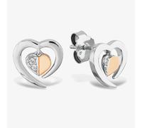 Rosa Lea Floating Heart Stud Earrings BJ-E3247CRG0.5