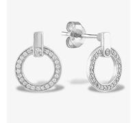 Rosa Lea Open Circle Pave Stud Earrings AE-948226EA-1