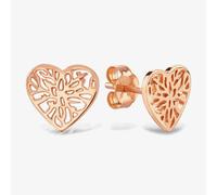 Rosa Lea Open Leaves Heart Stud Earrings AM-2THB010406