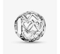 Rosa Lea Openwork Heart Rows Charm AM-2THB008004