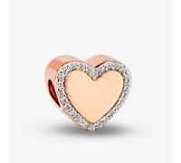 Rosa Lea Pave Edge Heart Charm AM-2THB011606