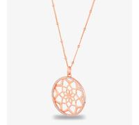 Rosa Lea Pave Flower Mandala Necklace AE-950705NA