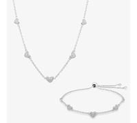 Rosa Lea Pave Hearts Jewellery Set AM-2THB021504 & AM-2THB021604