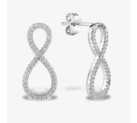 Rosa Lea Pave Infinity Dropper Stud Earrings AE-950711EA