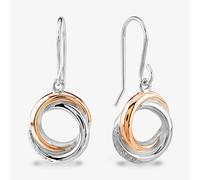 Rosa Lea Pave Intertwined Rings Dropper Earrings BJ-E3268CRG0.5