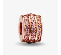 Rosa Lea Pink Three Row Barrel Charm AM-2THB003606-Pink