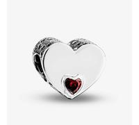 Rosa Lea Red Offset Heart Charm AM-2THB005904-Red