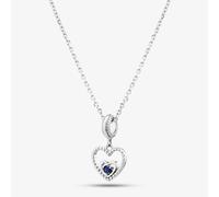 Rosa Lea September Birthstone Heart Dangle Charm Necklace
