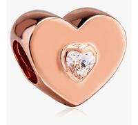 Rosa Lea White Heart Charm AM-2THB005706-White