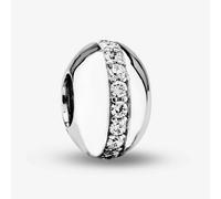 Rosa Lea White Line Charm AM-2THB003704-White
