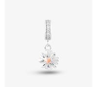 Rosa Lea Women's Daisy Flower Rose Dangle Charm AM-2THB028907 in Silver Rosa Lea Silver One Size