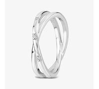 Rosa Lea Women's Double Crossover Ring BJ-R2781C 58 in Silver | Size: 52 (L 1/2) Rosa Lea Silver 52 (L 1/2)