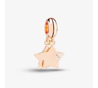 Rosa Lea Women's Double Stars Dangle Charm AM-2THB002906 in Rose Gold Rosa Lea Rose Gold One Size
