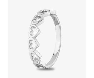 Rosa Lea Women's Multiple Open Heart Ring in Silver | Size: Q 1/4 Rosa Lea Silver Q 1/4