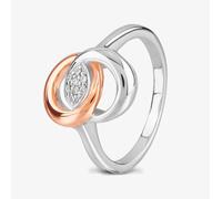 Rosa Lea Women's Pave Intertwined Rings Band BJ-R2745CRG0.5M 58 in Silver | Size: N Rosa Lea Silver N