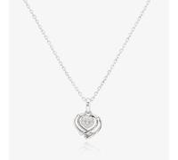 Rosa Lea Women's Pave Wrapped Heart Pendant BJ-P3132C in Silver | Size: 18 inches Rosa Lea Silver 18 inches