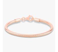 Rosa Lea Women's Snake Chain Charm Bracelet AM-2THB013506 in Rose Gold | Size: 18 inches Rosa Lea Rose Gold 18 inches