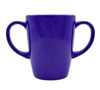 Rosa Lifestyle Two Handled Melamine Mug - Lightweight 126g, 400ml/14oz Capacity - Daily Living Mobility Aid for Elderly, Dementia, Tremors, Arthritis, & Weak Grip (Purple)